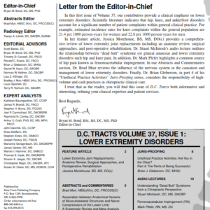 37-1: Lower Extremity Disorders